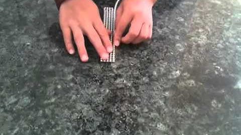 Buckyballs trick: The neo-cube