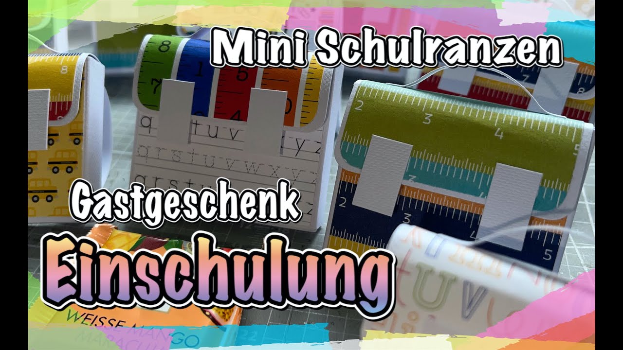 Anleitung/Tutorial Schulranzen Einschulung, Ritter Sport, Gastgeschenk, Goodiebox, DIY