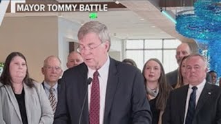 Mayor Tommy Battle holds press conference ahead of GEOHuntsville Summit