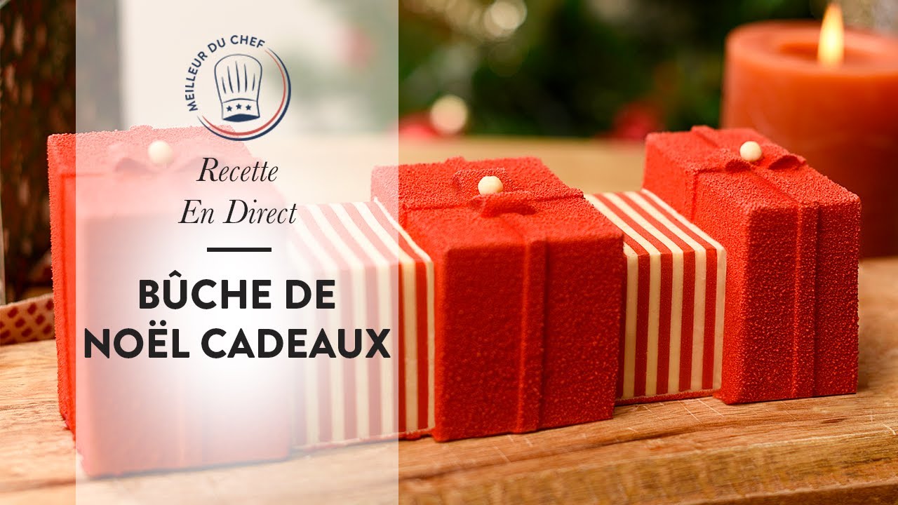 Recette en direct : Bûche de Noël Cadeaux 🎁 