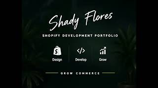 presenting my video introduction as an, shopifyer e-commerce that can produce good services.