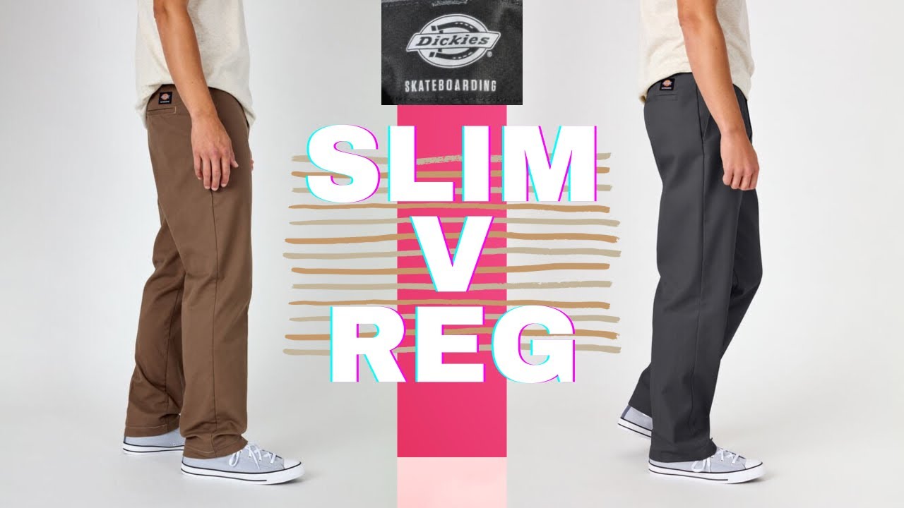 DICKIES SLIM FIT CLASSIC CHARCOAL WORK PANT  Urban Ave Boardshop  Apparel