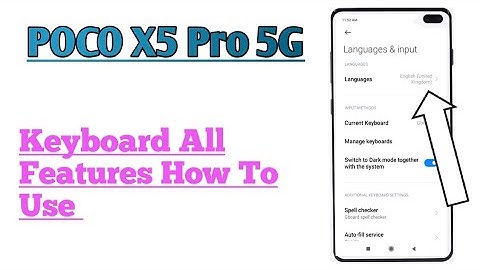 POCO X5 Pro 5G || Keyboard Settings How To Enable And Use