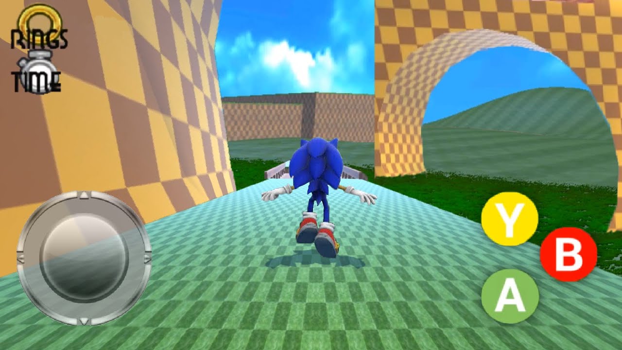 Sonic 3D perspective Android 💜 FAN GAME 