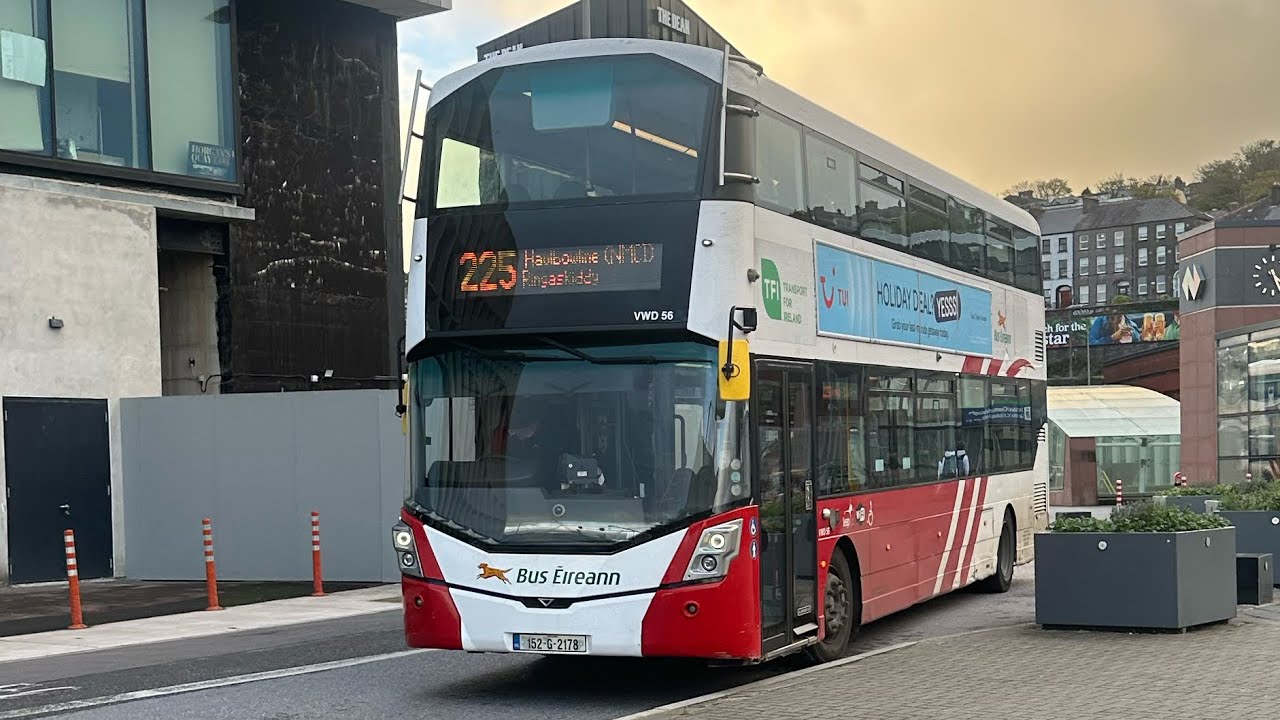 Bus Eireann VWD56 Volvo B5TL Wright Eclipse Gemini 3 Route 225 Cork Airport to Kent Train Station
