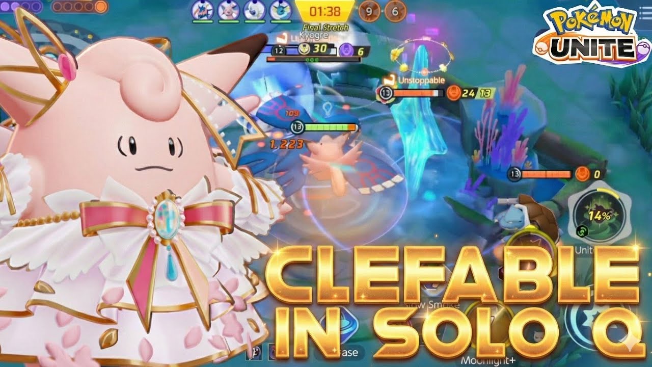CLEFABLE! BECAME ANGEL FOR THE TEAMMATES||POKÉMON UNITE||SHADOW UNITE