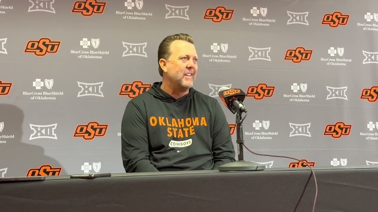 Kenny Gajewski at OSU softball media day — Feb. 3, 2023