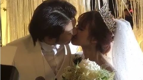 HOT " Kelvin Khánh hôn Khởi My đắm đuối trong tiệc cưới"