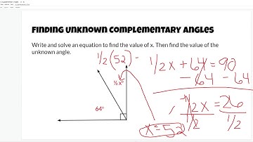 8.5 Writing & Solving Equations to Find Complementary & Supplementary Angles - Google Slides