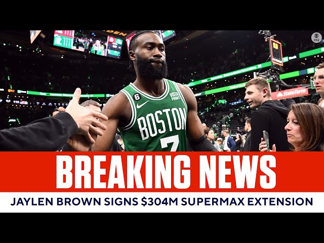 Jaylen Brown finally signs supermax with Celtics, inking richest deal in  NBA history - CBS Boston