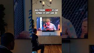 Alex Pereira REACTS To Tom Aspinall vs Ciryl Gane UFC 321 Stoppage #UFC #MMA #Shorts