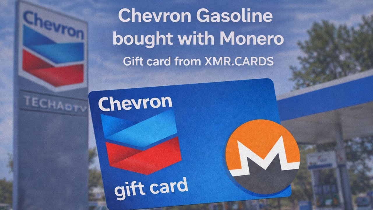 Buy Gas with Monero (XMR) – Chevron Gift Card Demo Using XMR.CARDS - YouTube