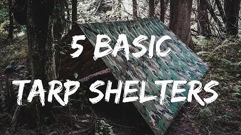 Easiest Tarp Shelters you should know!