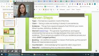 Exploring the Toulmin model