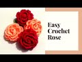 How to crochet a very easy and simple rose/flower