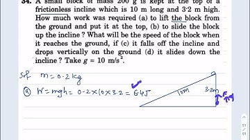 Q34  HC Verma Solutions | Chapter 8: Work & Energy | Exercise Question
