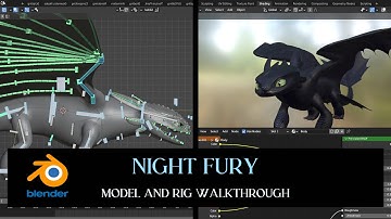Night Fury | Blender 3D| Model and Rig Walkthrough
