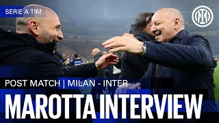 GIUSEPPE MAROTTA INTERVIEW | MILAN 1-2 INTER 🎙️⚫🔵