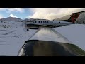 MSFS2020 - Beechcraft King Air 350i Landing at Courchevel Altiport #swiss001landing