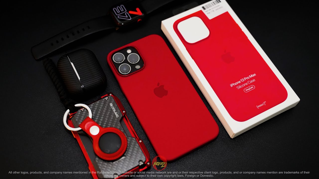 iPhone 13 Pro Max Apple Magsafe Silicone Product Red Case Malaysia 