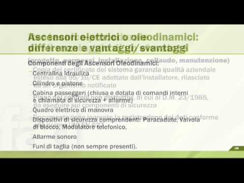 FAD - Gli impianti tecnici di elevazione.