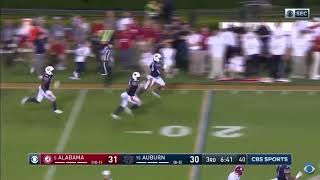 2019 Iron Bowl Zakoby Mcclain 100 Yard Pick Six