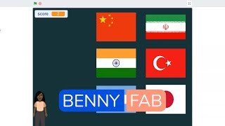 Jeu questionnaire avec les Drapeaux du monde - code club || Benny fab screenshot 3