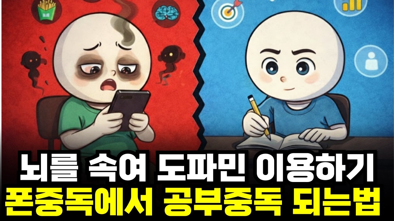 도파민 중독 역이용: 뇌를 속여 '공부'에 미치게 만드는 방법