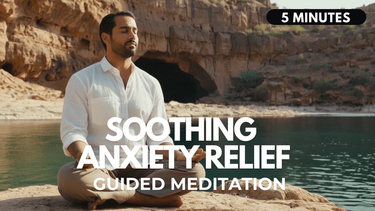 🍃 Ease Overwhelm Fast: 5 Minute Guided Meditation for Anxiety Relief ...