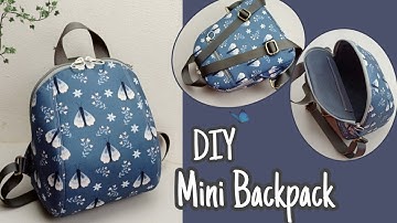 DIY Cara Membuat Tas/Mini Backpack/Cute Backpack Tutorial & Pattern