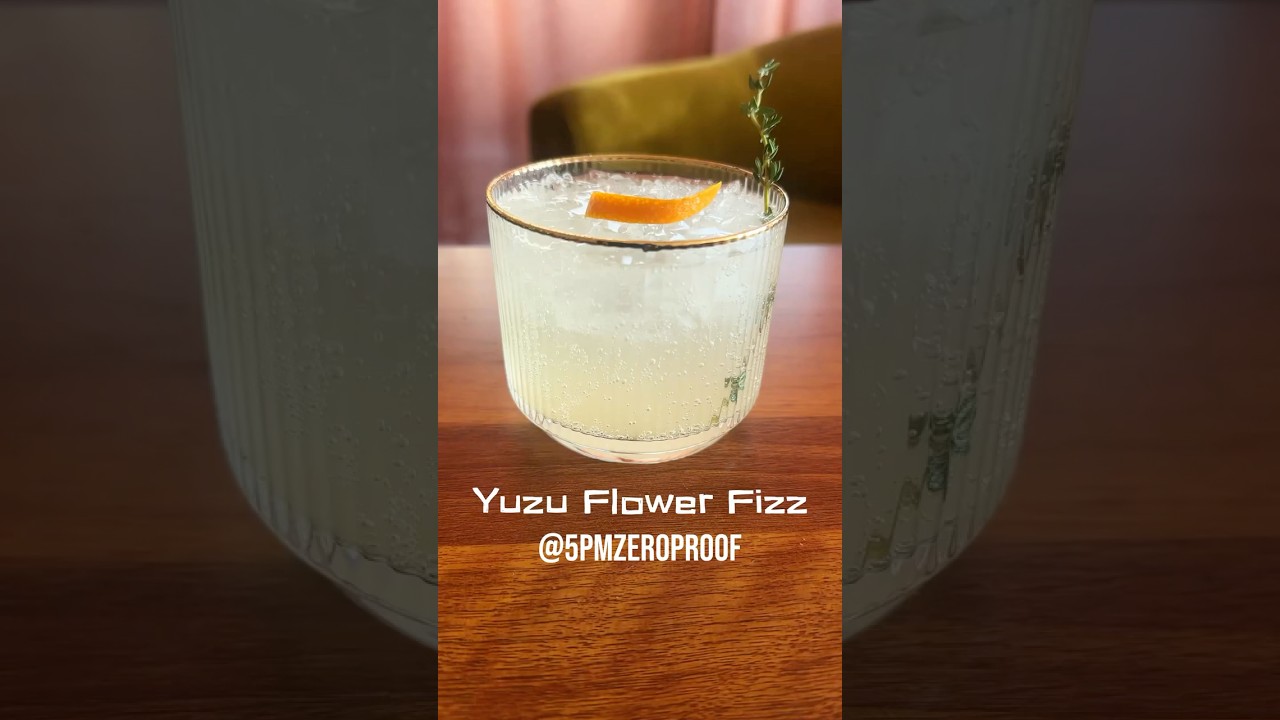 Yuzu Flower Fizz | Zero-Proof Yuzu & Elderflower Cocktail 🍋🌸