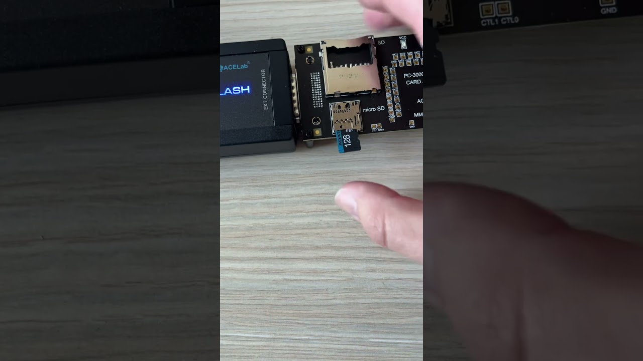 SD card recovery tool (PC3000 Flash card adapter)