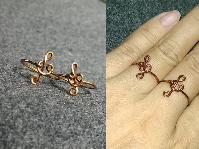 EASY Treble Clef Ring: Wire Wrap Tutorial: DIY Jewelry: Timelapse - YouTube