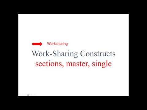 OpenMP Part 3 5 Sections Single Master - YouTube