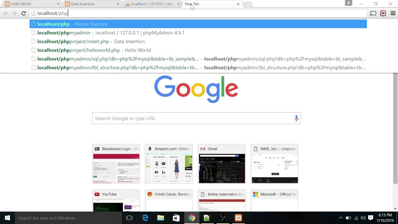 PHP/MySQL Presentation