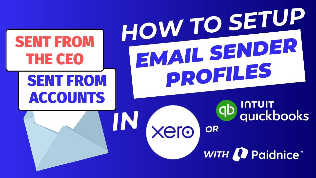 How to Setup Email Sender Profiles in Xero - YouTube