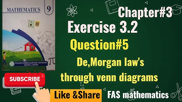 Exercise # 3.2| Question #5| De Morgan law