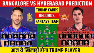 RCB vs SRH Dream11 Prediction IPL2024 |Bangalore vs Sunrisers Comparison| cricket.com