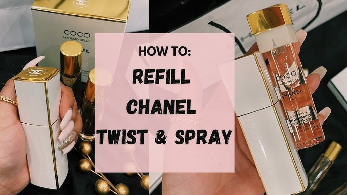 HOW TO REFILL CHANEL PURSE SPRAY - COCO MADEMOISELLE PERFUME 