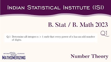 B Stat/ B Math | ISI | UGB 2023 | Q1| Number theory | Every power of n has an odd number of digits.