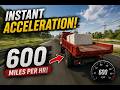 Instant Acceleration to 600 MPH | BeamNG.drive