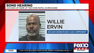 Bond set for Star Motel rape suspect
