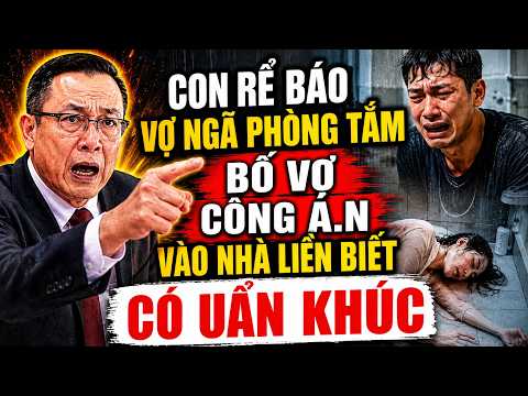 CON RỂ BÁO VỢ NGÃ PHÒNG TẮM, BỐ VỢ CÔNG A.N VÀO NHÀ LIỀN BIẾT CÓ UẨN KHÚC