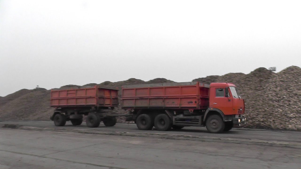 Камазы возят свеклу видео