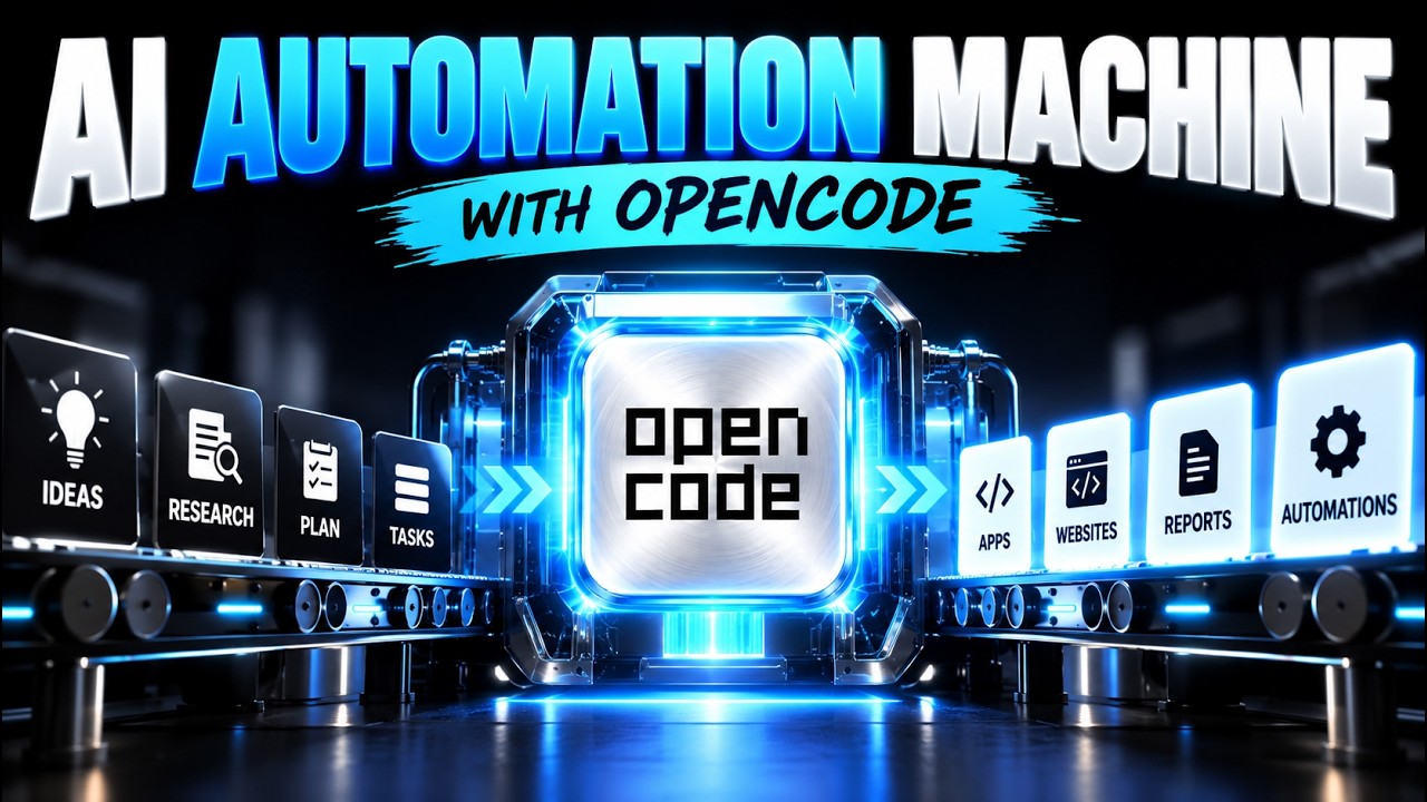I Built an AI Automation Machine With OpenCode