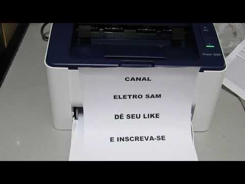 Xerox Phaser 3020 - Unboxing e instalação