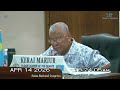 Palau National Congress | 12th OEK, The Senate 1st Day of 6th Regular Session
