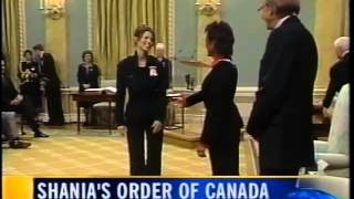 Shania Order of Canada Presentation 2005