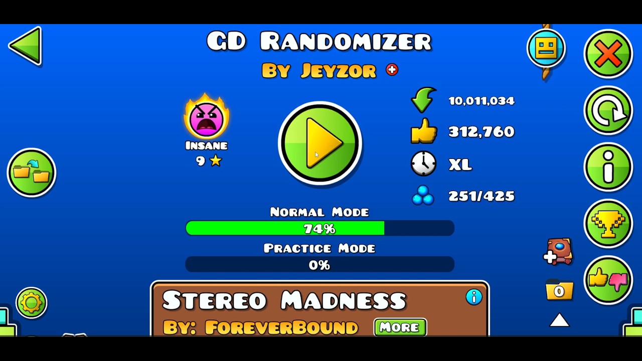 day 2 of doing 40 attempts in gd randomizer untill i beat it