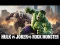Hulk vs Rock Monster vs Joker | Epic Battle Episode 3 (AI Animation) #hulk #joker #rock